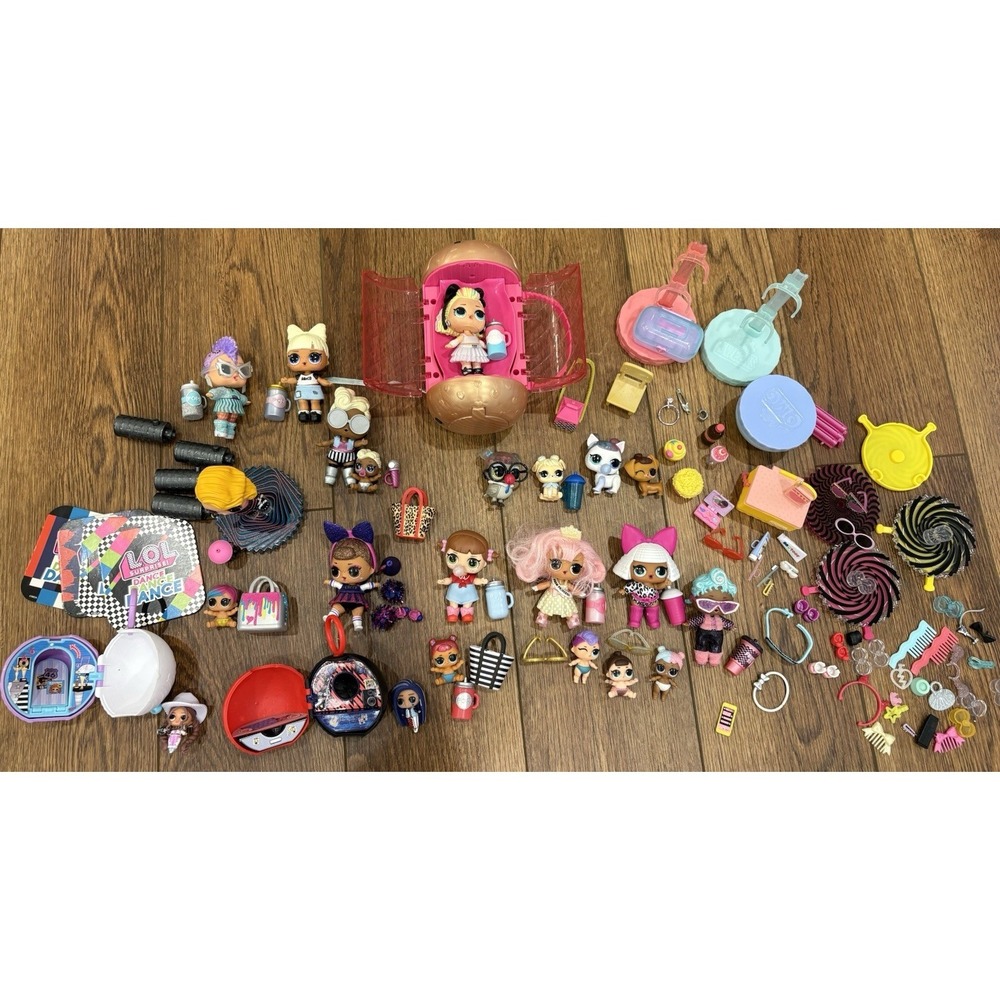Large LOL Surprise Dolls Lot And Pets Accessories Shoes Clothes Bags Baby Doll